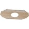 Ekena Millwork Chrysler Wood Fretwork Pierced Ceiling Medallion, Red Oak, 34"W x 17"H x 9"ID x 1/4"T CMWP34X17X0250CSRO - alternate 2